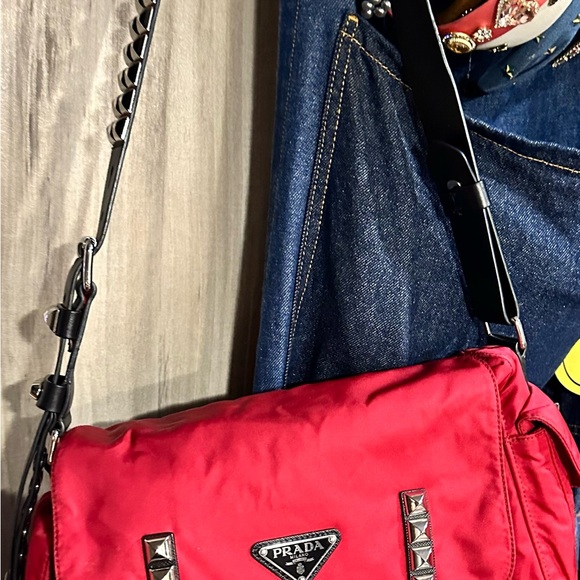 Authentic Prada crossbody stud purse - Picture 4 of 6